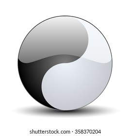 Ying Yang button