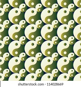 ying yang pattern on background - illustration