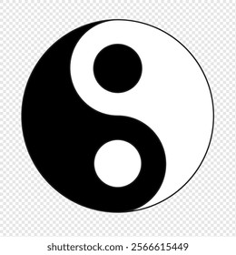 Ying Yang symbol for balance and harmony flat vector icon for app and website,member,logo,community,background,accent,illustration