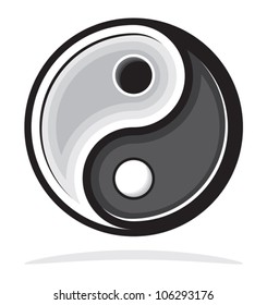 Ying yang symbol of harmony and balance