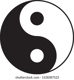 Ying yang symbol of harmony and balance