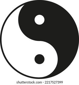 Ying yang symbol of harmony and balance