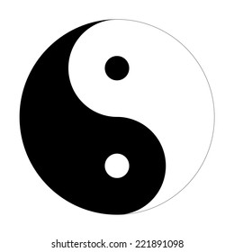 Ying yang symbol of harmony and balance