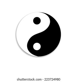 Ying yang symbol of harmony and balance