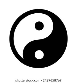 Ying yang symbol of harmony and balance
