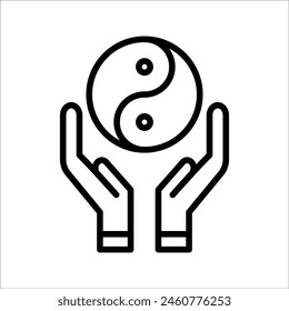 Ying yang symbol of harmony and balance