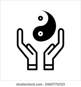 Ying Yang Symbol für Harmonie und Gleichgewicht