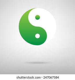 Ying yang symbol of harmony and balance
