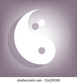 Ying yang symbol of harmony and balance