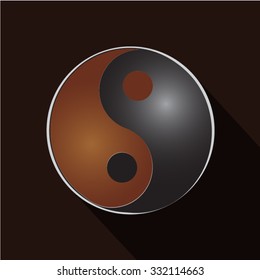 Ying yang symbol of harmony and balance