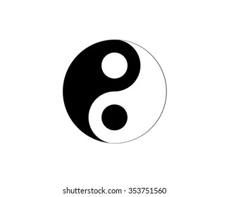 Ying yang symbol of harmony and balance