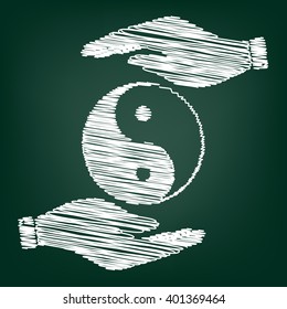 Ying yang symbol of harmony and balance
