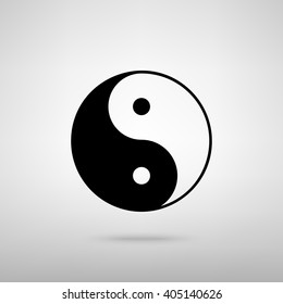 Ying yang symbol of harmony and balance