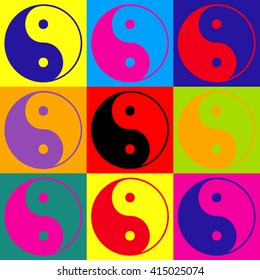 Ying yang symbol of harmony and balance