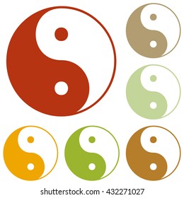 Ying yang symbol of harmony and balance