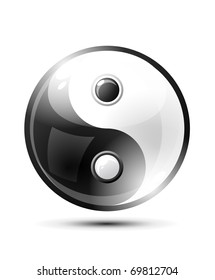 Ying yang symbol of harmony and balance