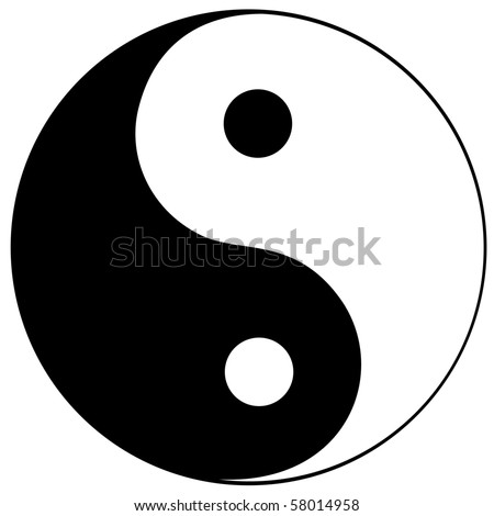 Ying yang symbol of harmony and balance Stok fotoğraf © 