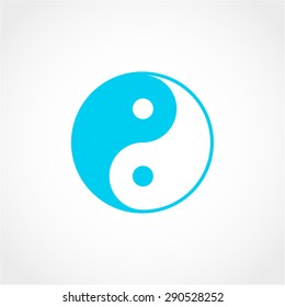 Ying yang symbol Isolated on White Background