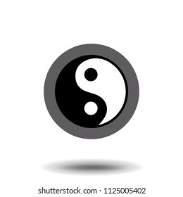 Ying yang symbol - vector illustration