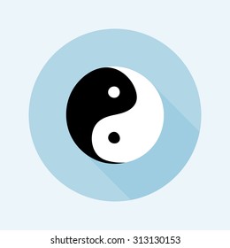 Ying yang symbol - vector illustration