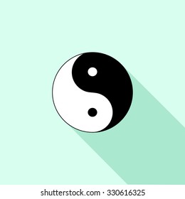 Ying yang symbol - vector illustration