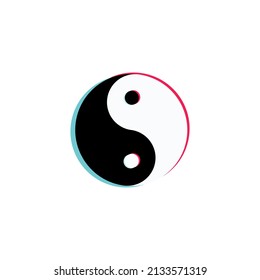 ying yang vector design element