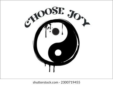 ying yang vector drawing graphic tee 