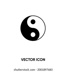 Ying yang vector icon. Modern, simple flat vector illustration for website or mobile app.Ying yang symbol, logo illustration. Pixel perfect vector graphics	