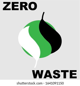 Ying Yang zero waste poster/logo