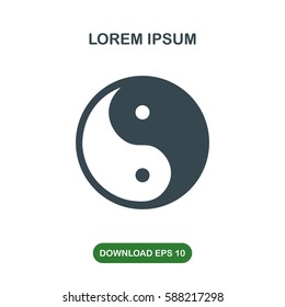 Yingyang icon vector