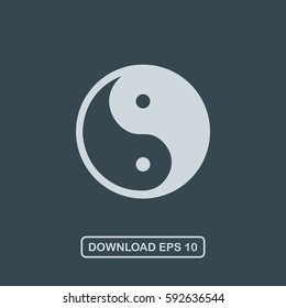 Yingyang icon vector