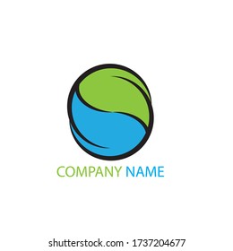 yinyan leaf logo/icon vector eps format