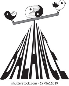 Yin-Yang- birds and everything is a balance
