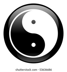 Yin-Yang Black Icon