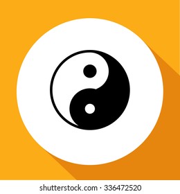 Yin-yang icon of harmony and balance