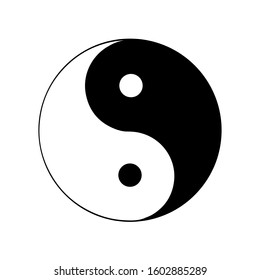 yin-yang male female power Taoism vector