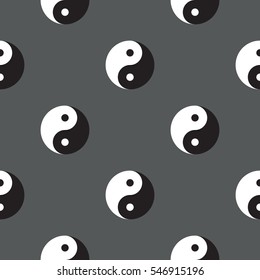 Yin-Yang Seamless Background