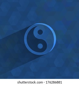 Yin-Yang symbol. Vector format