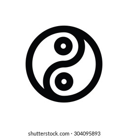 
Yinyang Vector Icon
