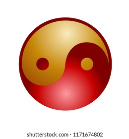 yinyang vector icon, logo symbol