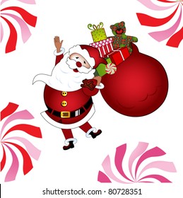 Yippee Santa - Santa with gifts and candy