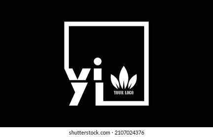 Ilustración vectorial del logotipo del icono del monograma del alfabeto YJ