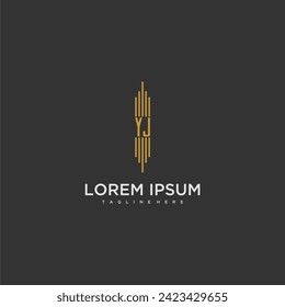 YJ initial monogram business logo