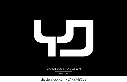 YJ, JY Abstract Letters Logo Monogram Design Vector