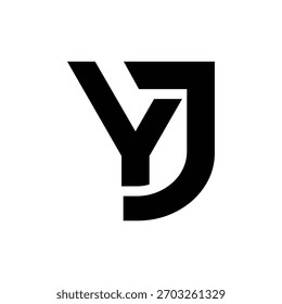   YJ letter background vector design, YJ logo design.