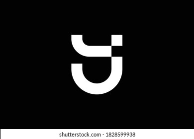 YJ letter logo design on luxury background. JY monogram initials letter logo concept. YJ icon design. JY elegant and Professional letter icon design on black background. Y J JY YJ