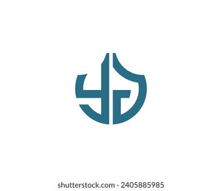 YJ logo design vector template