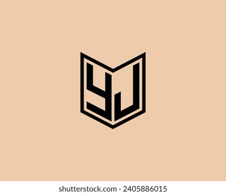 YJ logo design vector template