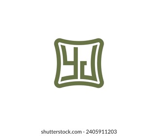YJ logo design vector template