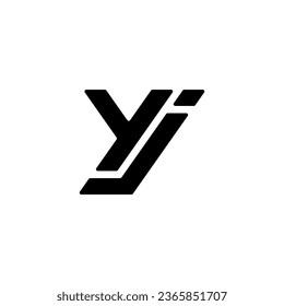 YJ Logo, YJ Monogram, Initial YJ Logo, Letter YJ Logo, Icon, Vector